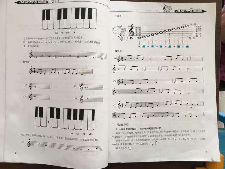 苦***丹 从零学五线谱,这本书还不错,从基础讲起,给孩子报了钢琴班