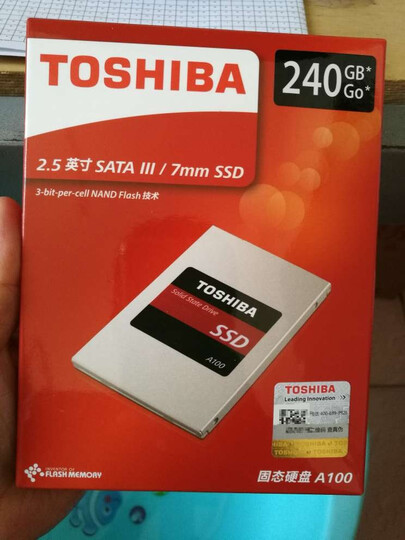 东芝(TOSHIBA) A100系列 240G SATA3固态硬盘 晒单图