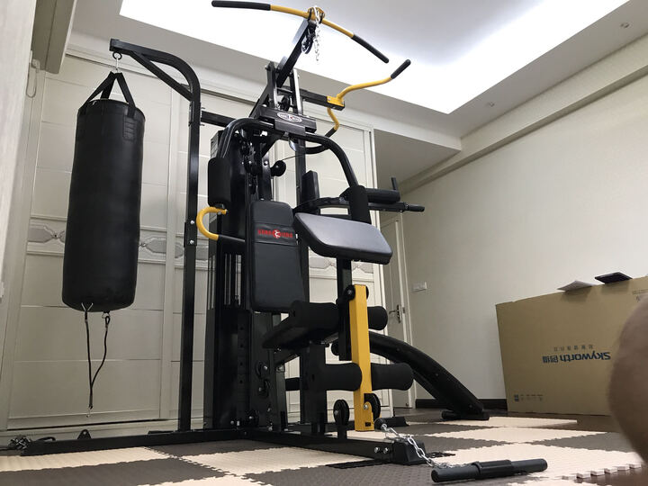 康强 综合训练器 多功能力量械 家用健身器材 三人站组合健身器材