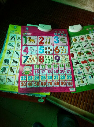 乐乐鱼 中英文早教机 单双面点读水晶有声挂图