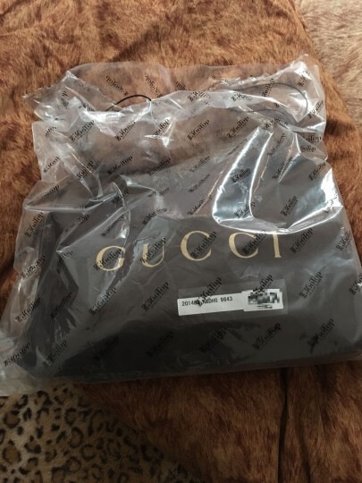 GUCCI 古驰 男款深啡色pvc双G图案配锁手提公文包 201480 KGDHG 9643 晒单图