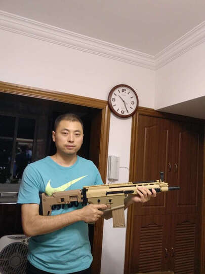短剑2二代乐辉HK416水蛋玩具枪电动连发SCAR绝地吃鸡求生98k可发射水晶弹M416模型 迷彩胶带 晒单图