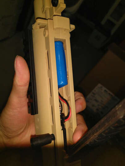 短剑2二代乐辉HK416水蛋玩具枪电动连发SCAR绝地吃鸡求生98k可发射水晶弹M416模型 迷彩胶带 晒单图