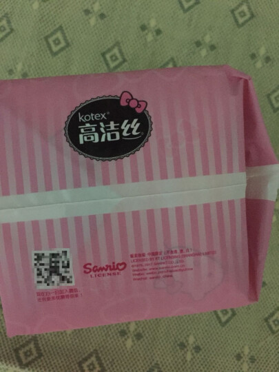 高洁丝 Kotex HelloKitty限定装日用240mm18片*2包装 亲亲棉经典棉柔丝薄系列卫生巾 晒单图