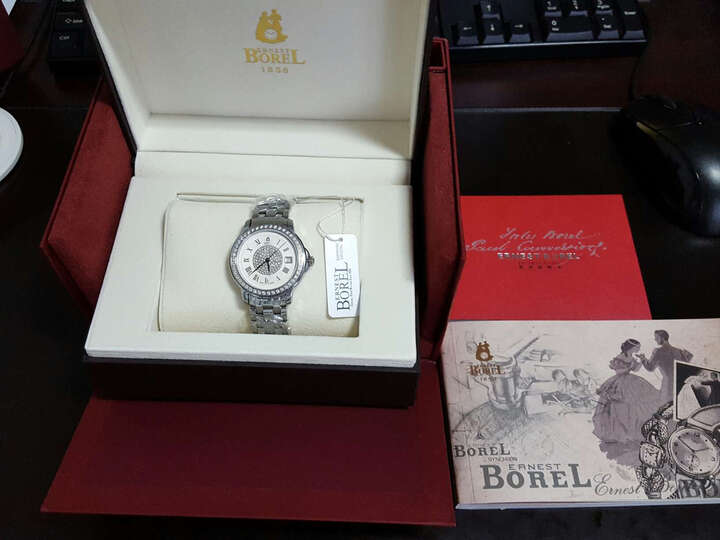 瑞士依波路(ERNEST BOREL)欧雅系列 男士手表钢带自动机械腕表 金盘 全金钢带 GG6688-2533 晒单图