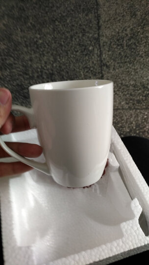 布丁瓷艺 简约陶瓷水杯马克杯大容量杯子创意咖啡杯牛奶麦片杯可定制 16号哑光 晒单图