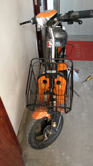 Pubec 电动车电瓶车 电摩踏板摩托车 学生车 性价比高 代步车 双人电动自行车 浅蓝色高配 配20A超威天能电池 晒单图