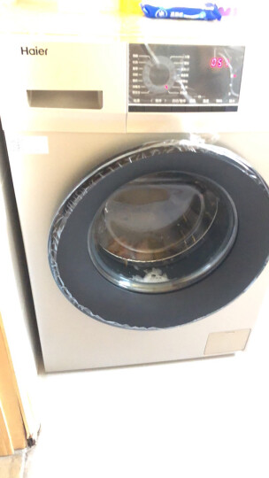 海尔（Haier)8公斤变频滚筒洗衣机 特色消毒洗  时尚香槟金 EG80B829G 晒单图