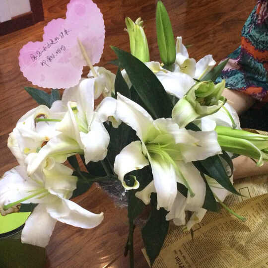 花锦集百合花鲜花速递花束礼盒女友老婆生日礼物全国同城送花店 19朵香水百合-H款 晒单图