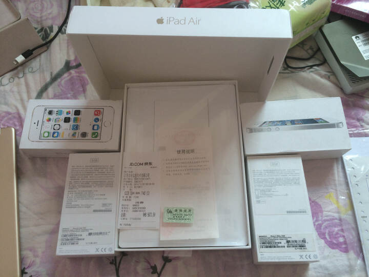 Apple iPad Air 2 平板电脑 9.7英寸（32G WLAN版/A8X 芯片/Retina显示屏/Touch ID技术 MNV72CH）金色 晒单图