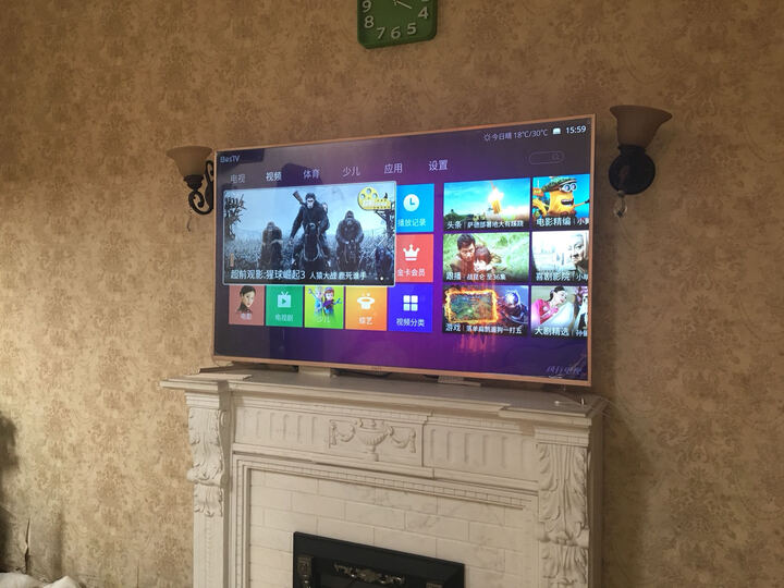 风行电视N39:家里客厅距离电视有6米多,四月