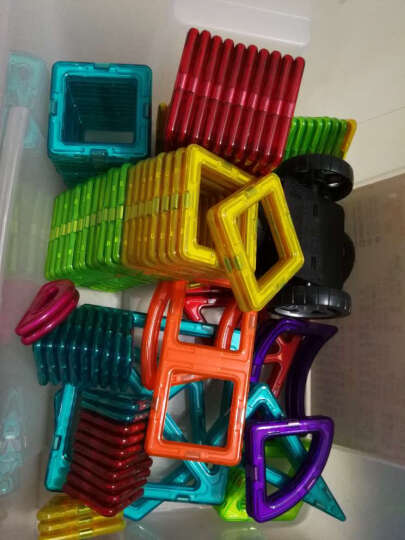 铭塔（MING TA）230件套磁力片 百变提拉建构片儿童积木玩具哒哒搭磁性益智智力 工程雪橇系列 晒单图