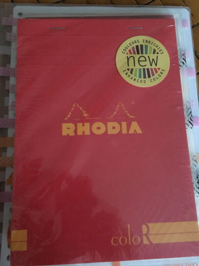 Rhodia 罗地亚 法国彩色封皮上翻横线米黄纸张笔记本 正红N16 A5 16973 晒单图