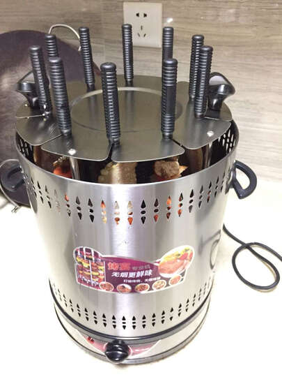 PRICHO 博臣 电烧烤炉 家用电烤炉 无烟电烤锅烤肉机烤肉锅 烤肠机烤串机烤羊肉串机 晒单图