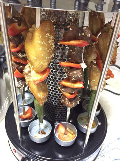 PRICHO 博臣 电烧烤炉 家用电烤炉 无烟电烤锅烤肉机烤肉锅 烤肠机烤串机烤羊肉串机 晒单图