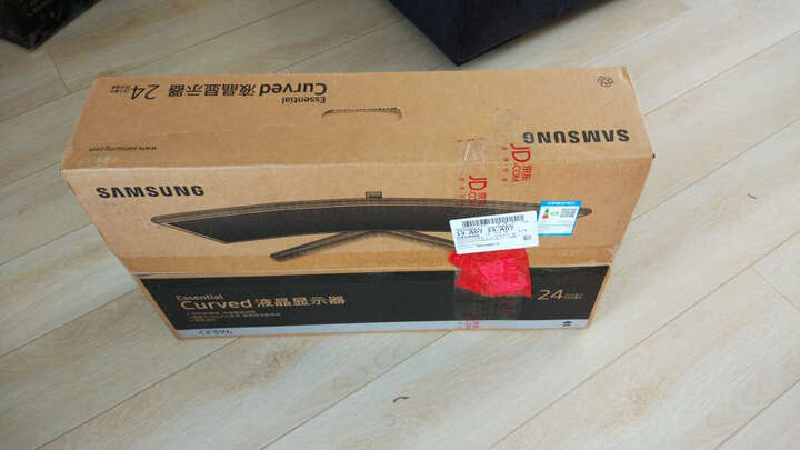 三星C24F396FHC:京东物流还是一如既往地好