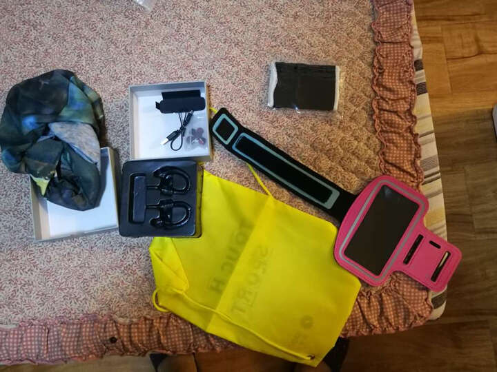 击音(iGene)Touch Sport 触控级 降噪运动防水蓝牙耳机 男女分款 挂耳式跑步健身 4.1无线HIFI 骑士黑-女 晒单图