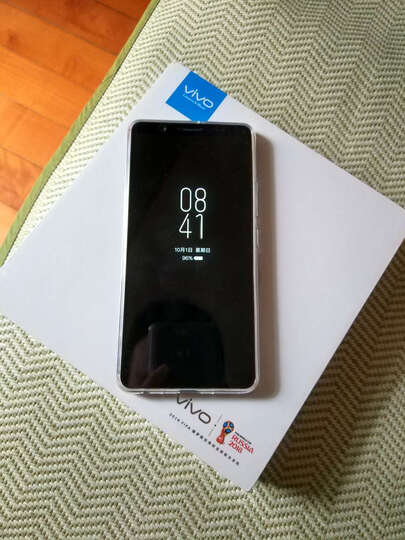 【送水晶项链】vivo X20 全面屏 双摄美颜拍照手机 4GB+128GB 金色 移动联通电信全网通4G手机 双卡双待 晒单图
