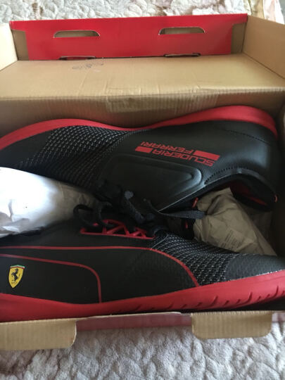 PUMA彪马官方 男女同款情侣赛车鞋 PUMA X FERRARI 305780 黑色-赛车红-赛车红01 40 晒单图