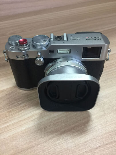 JJC 相机遮光罩 带转接环 适用于富士X100VI X100F X70 X100S X100T X100 X100V 可反装 金属配件 银色 晒单图