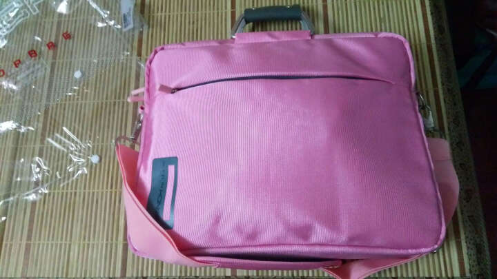 英制（BRINCH） 电脑包 14.1-14.4英寸通用款日韩风单肩/手提电脑专用包BW-127粉色 晒单图