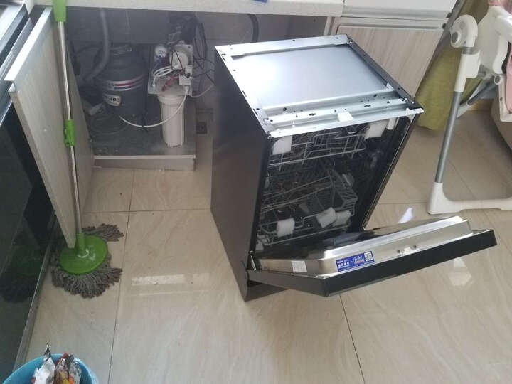 海尔(Haier)8套大容量 80℃高温除菌消毒 自动烘干 嵌入式 洗碗机家用 HW8-1718 晒单图