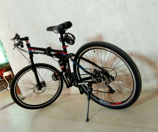 洛克菲勒（rockefeller）R450 26寸21速自行车/轴承中轴/培林花鼓/双碟刹山地车/一体轮（厂家配送） 晒单图