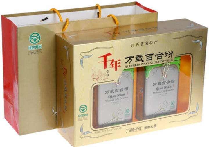 江西特产 千年万载百合粉礼盒装1.02kg--是礼盒
