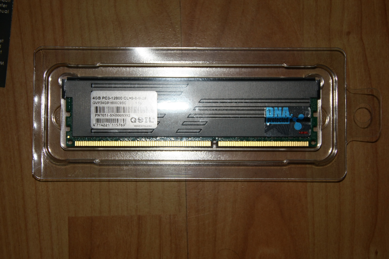 119元包邮 GEIL 金邦 Value plus DDR3 1600 台式机内存 4GB　