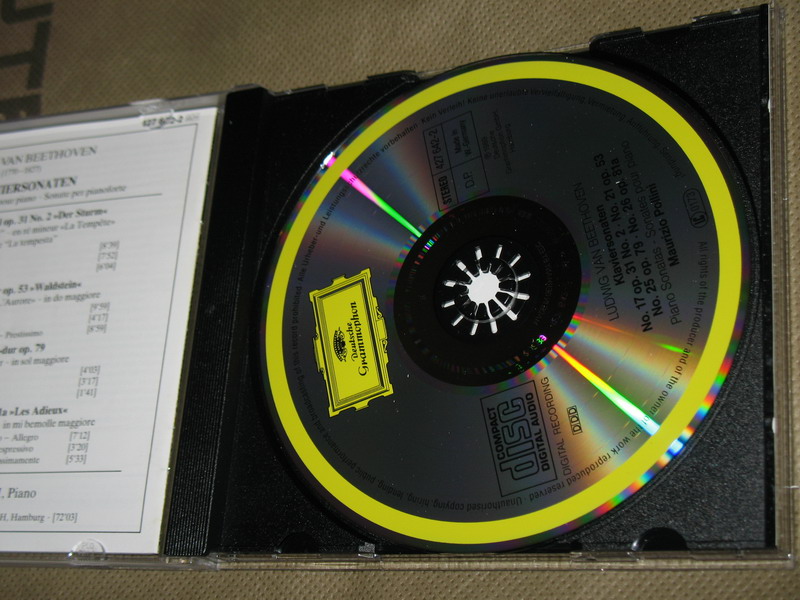 進(jìn)口CD 貝多芬鋼琴奏鳴曲.波里尼（CD） 曬單實(shí)拍圖