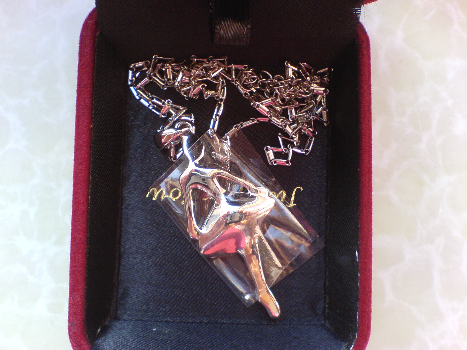 美镶嵌奥地利奢华水晶首饰<em>毛衣链-芭蕾舞</em>者(浅