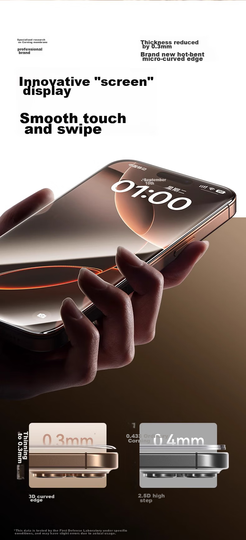 Защитное стекло для iPhone 16 Pro Max