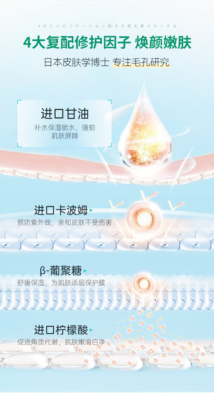NHFOUYOU毛孔收缩毛孔精华液去黑头毛孔粗大闭口粉刺敏感肌草本优子 【轻微毛孔】1瓶装+赠品