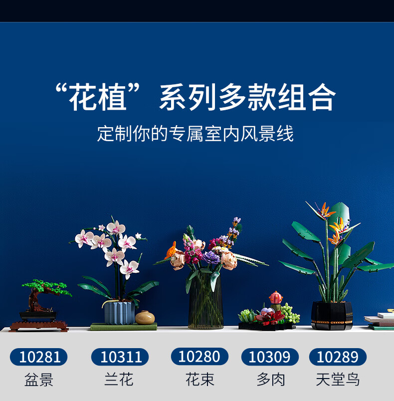 乐高（LEGO）积木 10311 兰花 18岁+男孩女孩玩具新年礼物