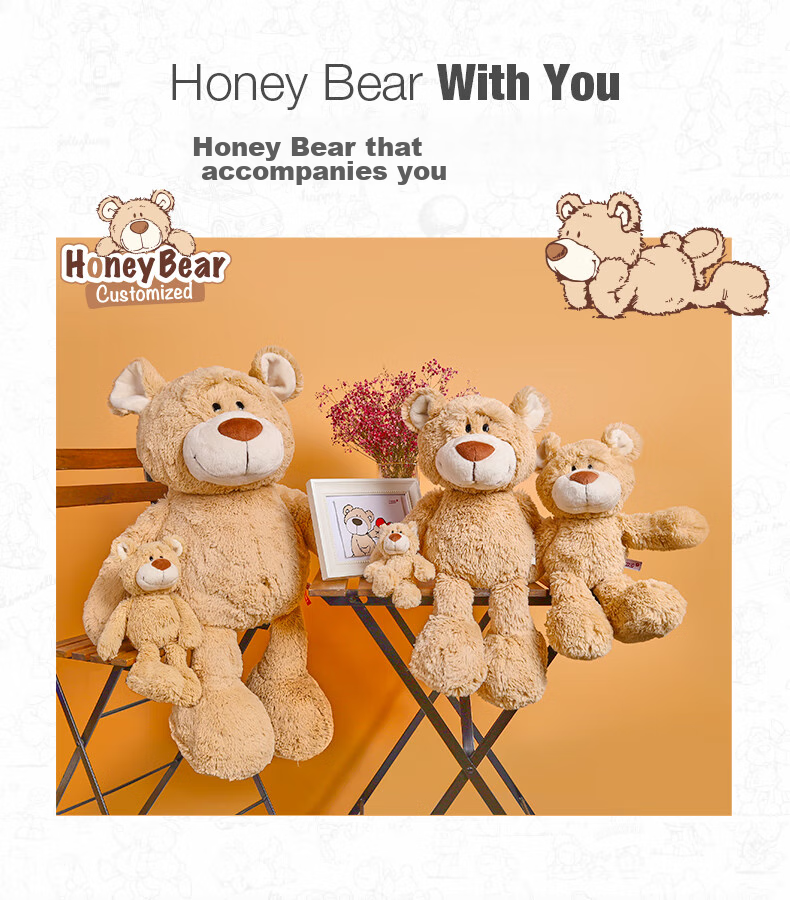 Мягкая игрушка NICI Медвежонок Хенни, подарок для девочки, плюшевая кукла, 35 см