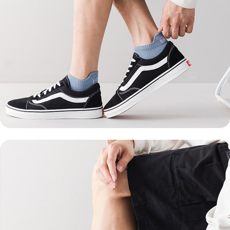 Мужские носки YUZHAOLIN, короткие, летние, тонкие, комфортные, хлопковые, впитывающие пот, для молодежи, студентов, баскетбольные, спортивные, повседневные, трендовые