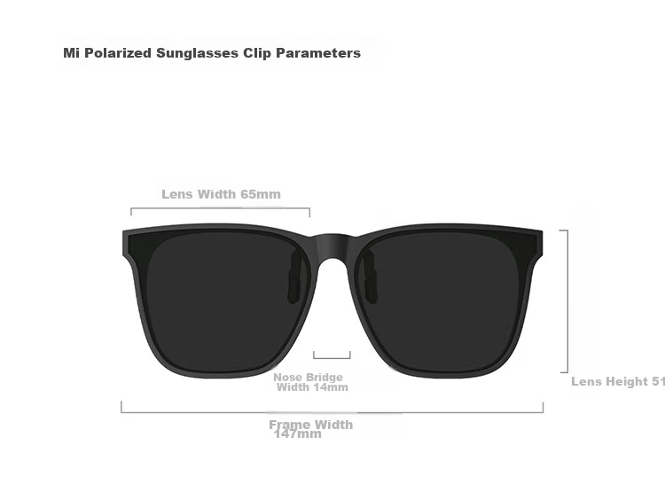 Солнцезащитные очки Mijia Polarized Sunglasses Clip-On, портативные, поляризованные, с защитой от УФ-лучей, для мужчин и женщин