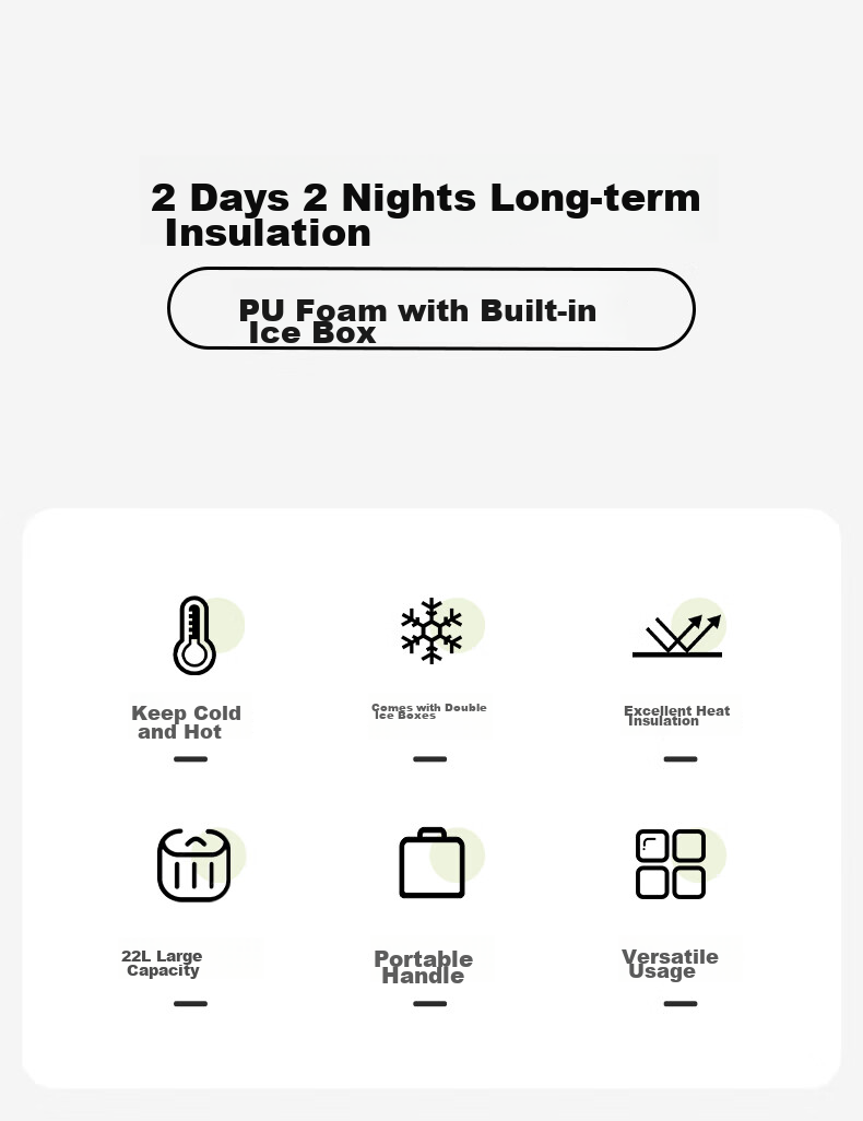 Термобокс MOBIGARDEN Frost, 10 л, уличный кемпинг, большой контейнер для хранения, коробка для сохранения свежести, NX24684004, лунно-белый