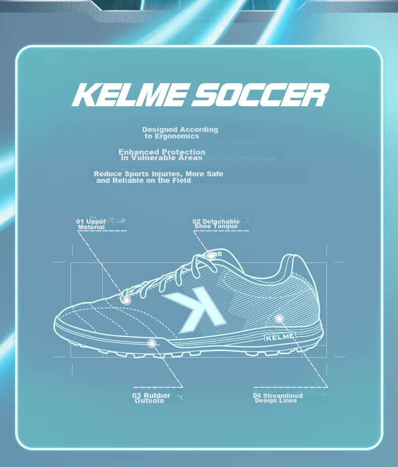 Футбольные бутсы KELME TF для мужчин и подростков, дышащие, нескользящие, профессиональные тренировочные бутсы для футбола, черные, размер 34