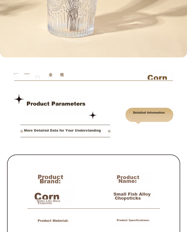 Детские столовые приборы CORN, набор из 2 пар антибактериальных коротких палочек для еды из сплава для детей 6-12 лет, с милым рисунком