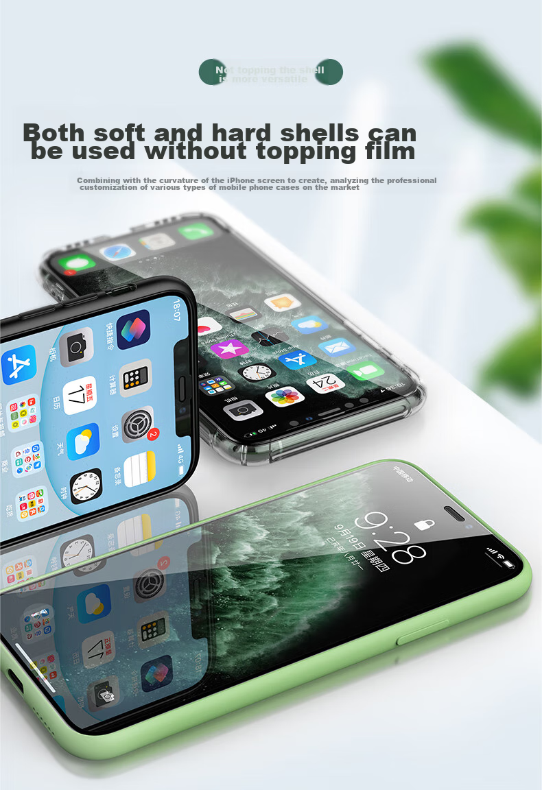 Защитное стекло PISEN для iPhone 12/12 Pro, полное покрытие, противоударное, антибликовое, 6.1 дюйма, 2 шт.