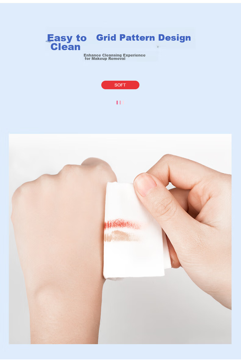 Beautyblend Очищающие салфетки для лица, одноразовые полотенца для лица, 300 шт. в коробке