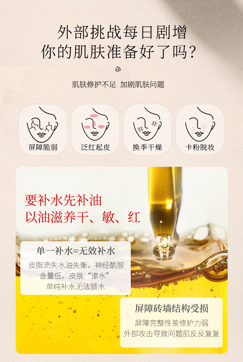 萃乐活（trilogy）玫瑰果精油密集修护精华油30ml面部补水保湿滋润修护屏障玫瑰果油