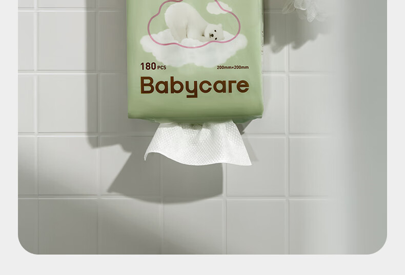 Babycare мягкие влажные полотенца для лица, подвесные, для детей, влажные и сухие, утолщенные, 180 шт., 3 упаковки