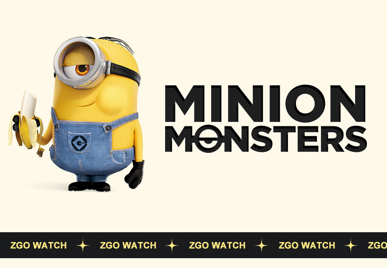 Детские часы ZGO Minions для мальчиков 3-6 лет, игрушка для детского сада, электронные часы только с отображением времени, подарок на Новый год