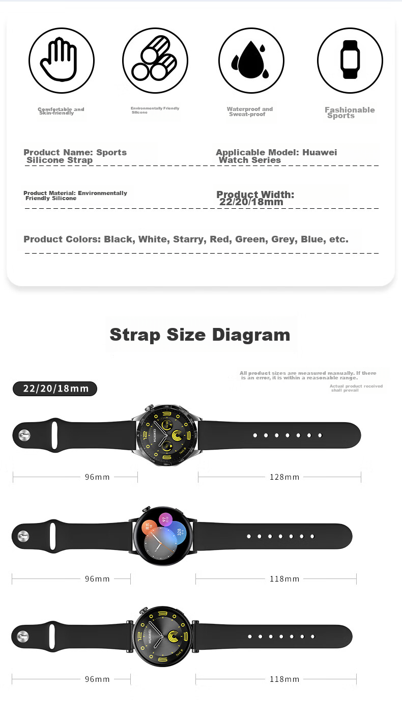Спортивный силиконовый ремешок Xiaopijiang для Huawei Watch GT 6/GT 5 Pro/GT 4/GT 3 Pro, для Huawei Watch 5/4 Pro/3, Honor GS3, ремешок 22 мм, серый