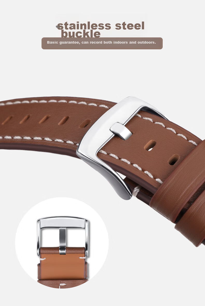 Ремешок для смарт-часов Xiaopijiang из натуральной кожи, совместимый с Huawei Watch GT6/GT5Pro/GT4, универсальный ремешок для Huawei Watch 5 женская модель, верхний слой коровьей кожи, для часов 42/41 мм, натуральная кожа