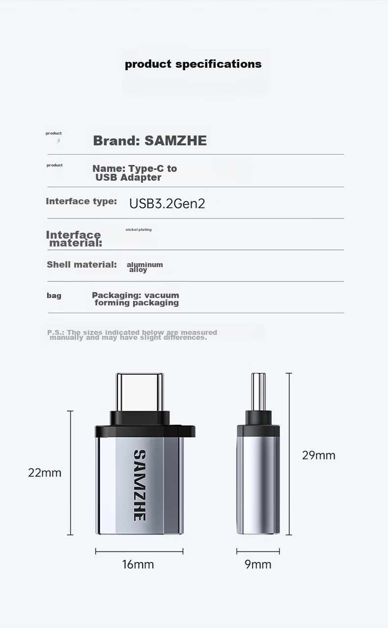 Переходник Type-C на USB 3.2