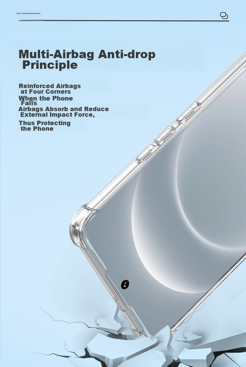 Чехол LLUNC для Xiaomi 14 Ultra, прозрачный, противоударный, с защитой камеры