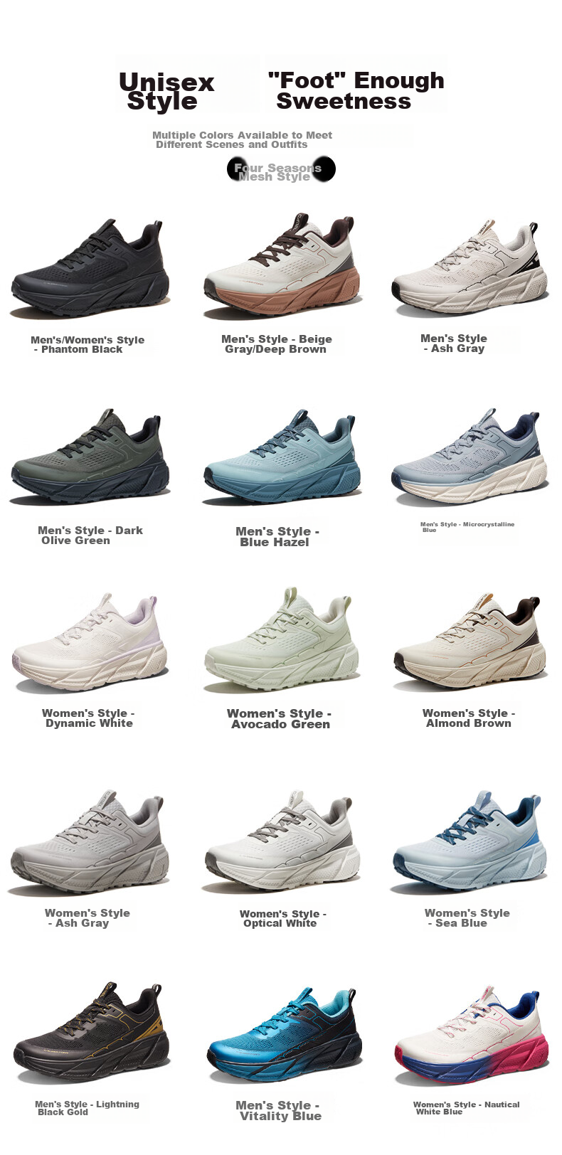 Мужские кроссовки CAMEL All-Terrain Cloud-Chasing, беговые, размер 41, цвет Phantom Black
